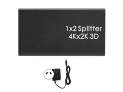 Aetheria splitter Hdmi 1x2 4k/30hz 3d com Amplificador 100 240v Switcher Dual Display