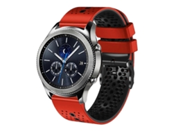 Pulseira De Silicone Perfurada Bicolor De 22 Mm Para Samsung Gear S3 Classic