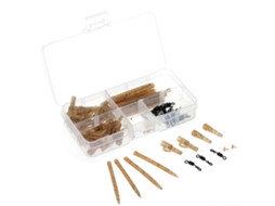 100 Clips Terminal Pesca Carpa com Pinos e Mangas