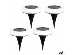 Conjunto de Estacas Solares de Jardim AKTIVE 4 Peças Abs 10,5 X 12,5 X 10,5 Cm 6 Unidades