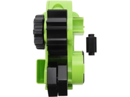 Dispensador portátil de fita adesiva com diversas folhas de aço inoxidável e suporte para corte preciso, ideal para projetos de artesanato.