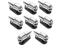 Conjunto De 8 Apitos Repelentes De Veados Para Acessórios De Segurança Automotiva, Em Abs Prateado.
