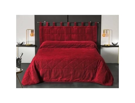 Manta de Cama Estilo Veludo Bordô 180 X 240 Cm LINDER