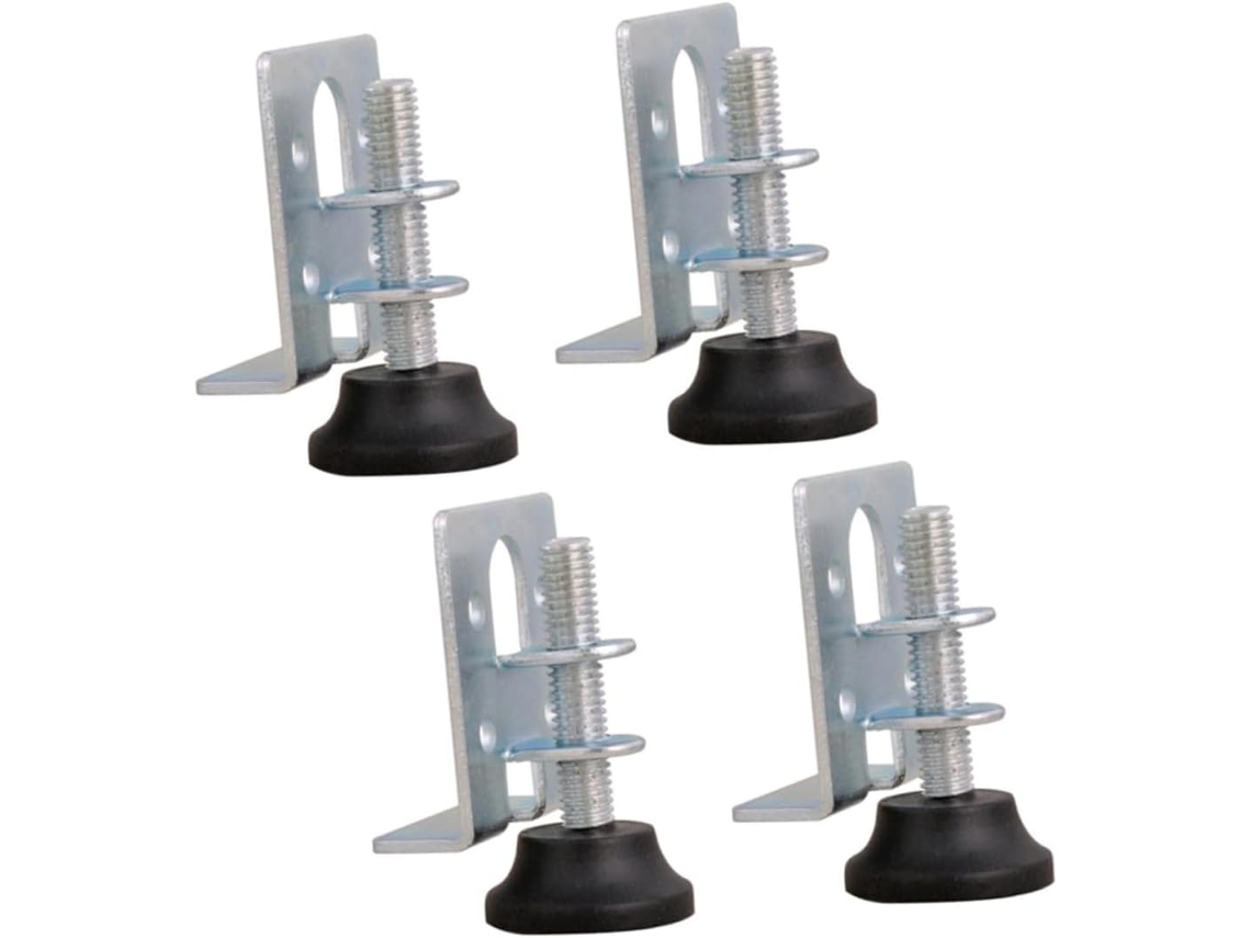 Conjunto De 4 Pés Niveladores Ajustáveis Para Móveis, Com Almofadas De Suporte Antiderrapantes Para Guarda Roupas