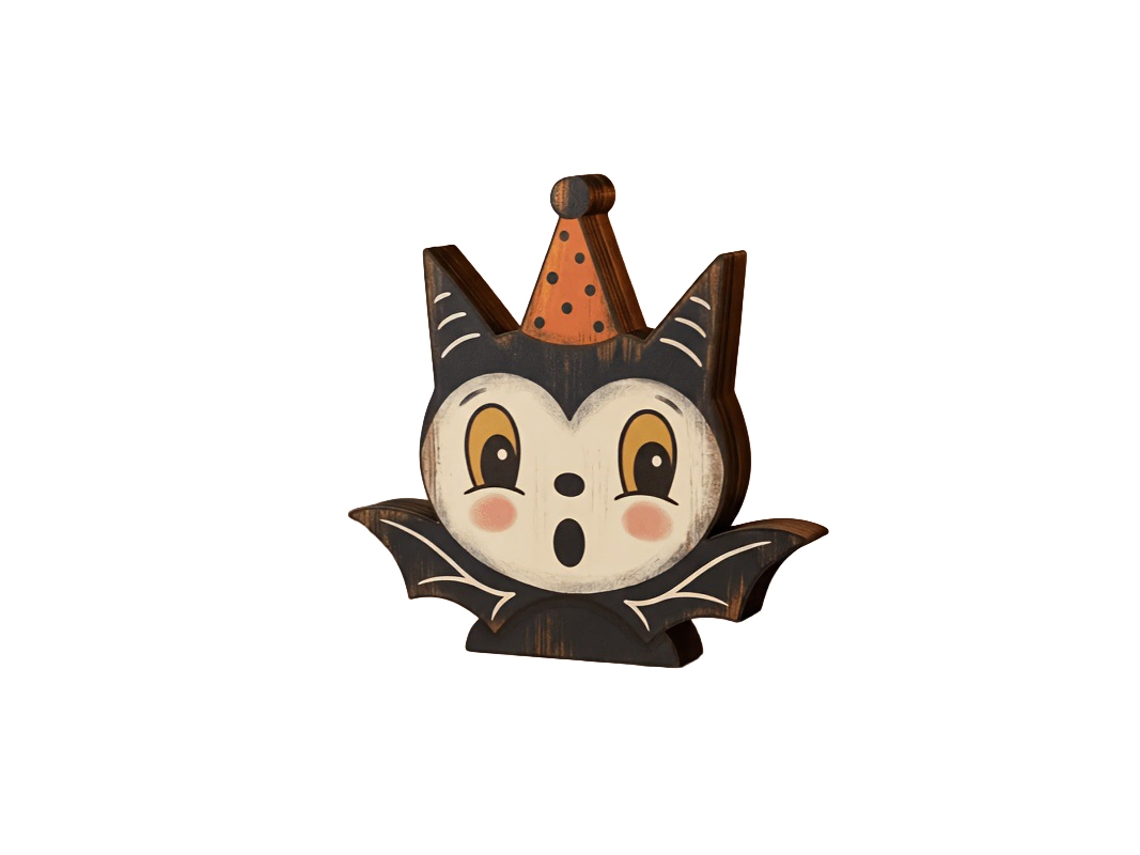 Laxiscreed - Bandeja Decorativa De Halloween Em Madeira Com Fantasmas, Gatos Pretos, Abóboras E Coruja Para Casa