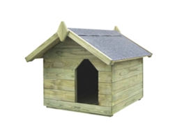 Vidaxl Casota Para Cão Com Telhado De Abrir Pinho Impregnado