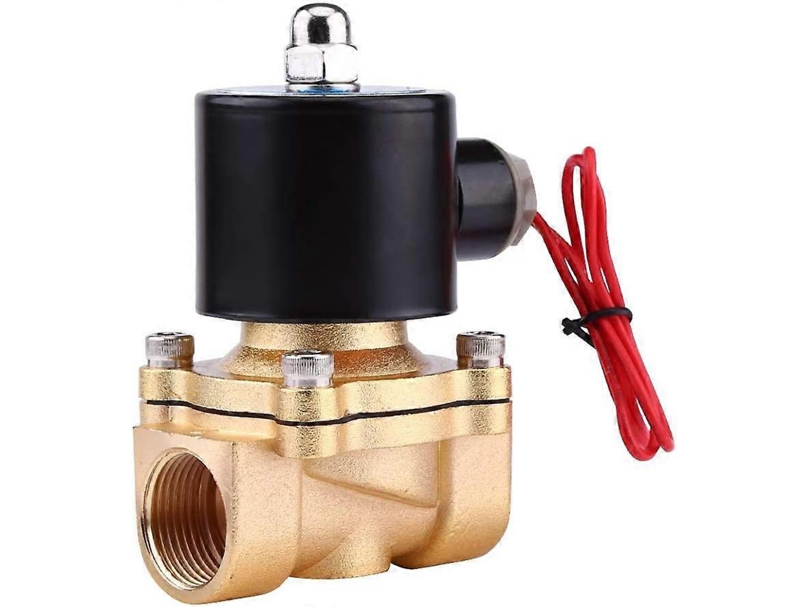 Válvula Solenoide Normalmente Fechada, 3/4 polegadas, AC 220V, Liga de Zinco, Alta Pressão e Temperatura | S/MARCA