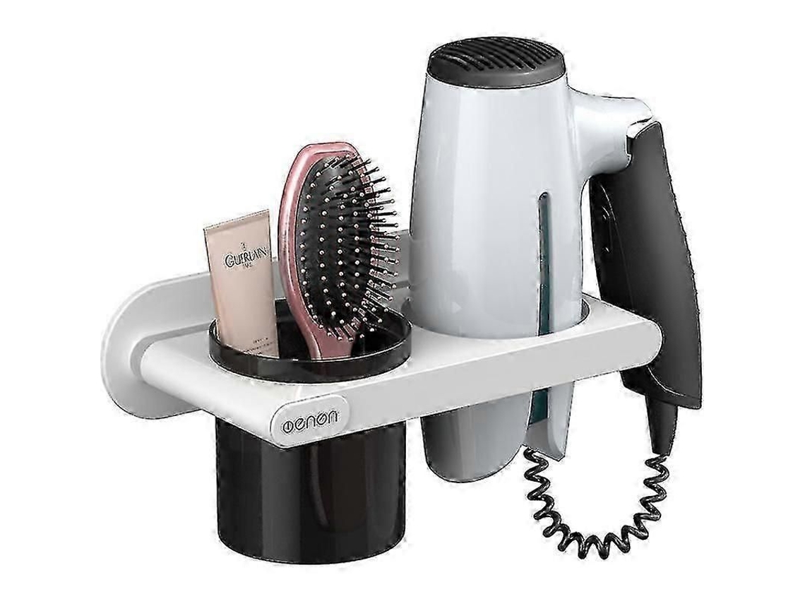 Conjunto para Guardar Secador de Cabelo, Suporte Cabelo com Prateleira Banheiro, Pa GOKOCO