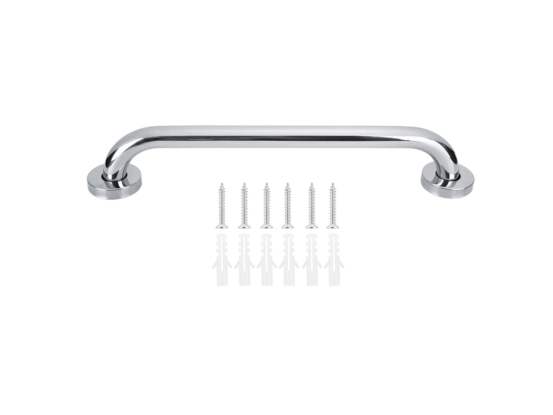 Barra de Apoio para Banheiro em aço inox 304, antiderrapante, 30cm | S/MARCA