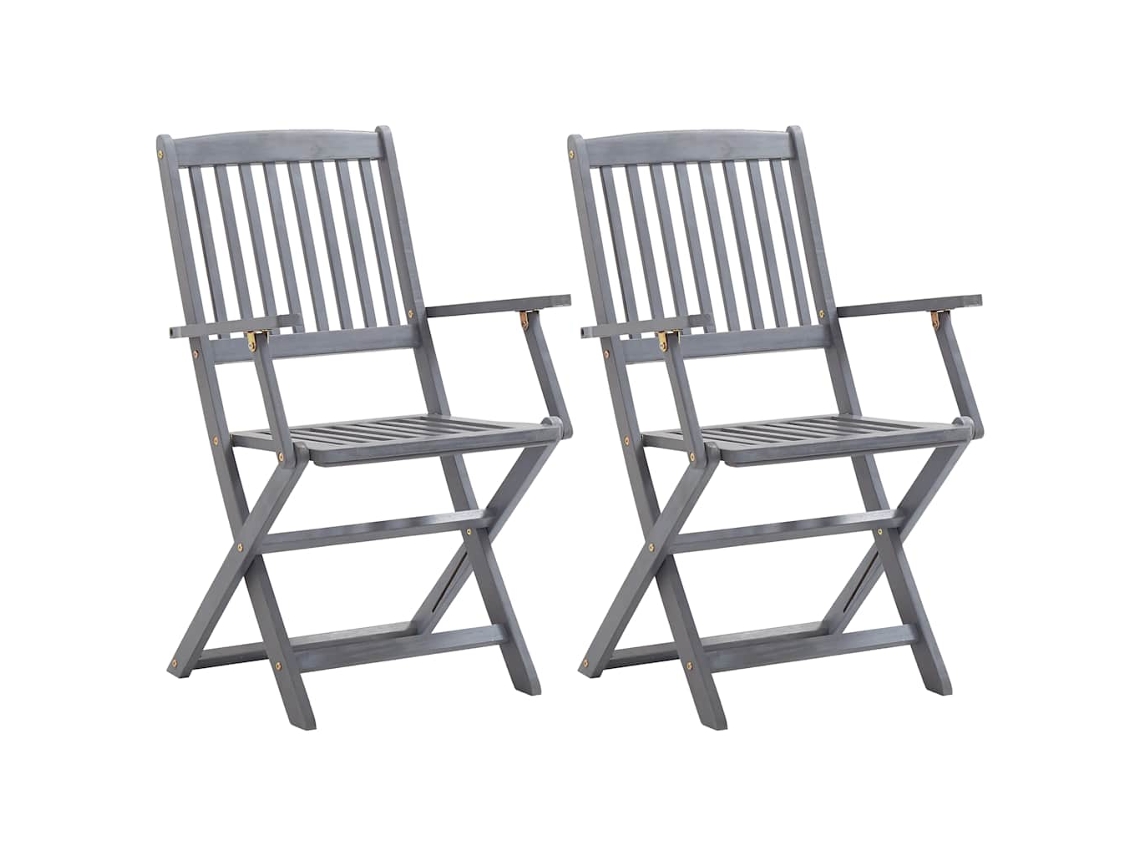 Outdoor Chair, Outdoor Chairs Vidaxl Cinzeto Madeira (n/a)