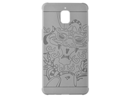 Capa LAXISCREED Oneplus 3 Dragão Cinza Anti choque Tpu
