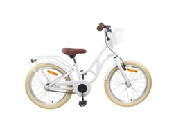 Vidaxl Bicicleta Infantil 24 Polegadas Para 8-12 Anos Branco