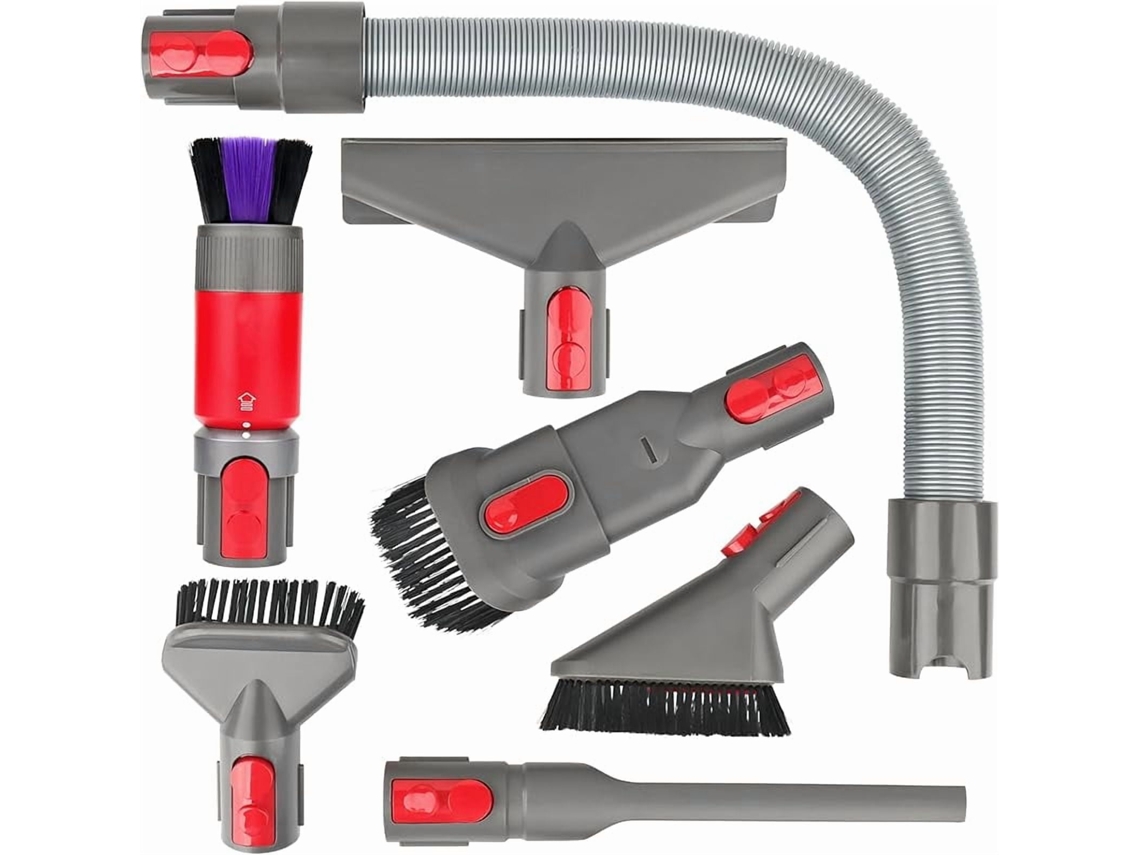 Acessórios Aspirador De Pó Para Dyson V7 V8 V10 V11 V12 V15, Incluindo Mangueiras De Extensão E Bicos De Reposição (7 Pcs) Cuich