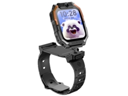 Smartwatch Infantil 4g Com Pulseira Para Pescoço E Câmera Dupla Mdug (preto)