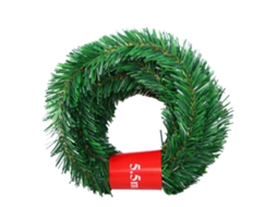 Guirlanda de Pinho Artificial de Natal 5,5m Verde Decoração Festiva Jardim S/MARCA