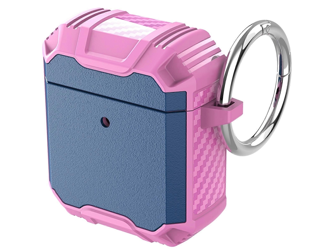 Capa À Prova De Choque Em Tpu + Pc Para Fones De Ouvido Sem Fio, Com Gancho, Compatível Com Airpods 1/2.