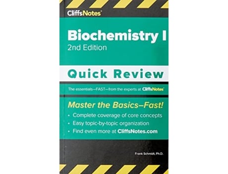 Livro CliffsNotes Biochemistry I Quick Review de Frank Schmidt (Inglês)