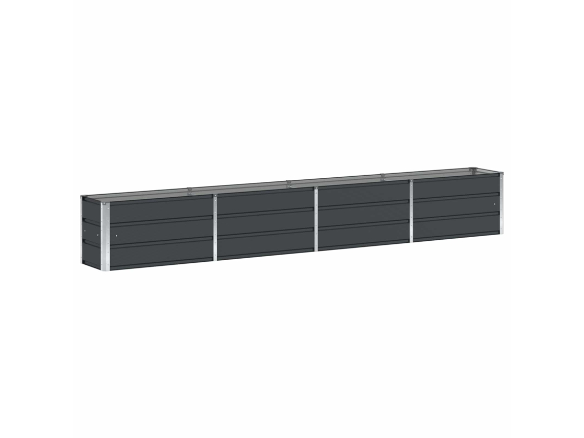 Floreira Antracite 320 X 40 X 45 Cm Aço VIDAXL