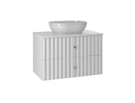 Móvel de Lavatório Simples Izae Branco 80Cm PETITS-MEUBLES