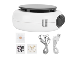 Laxiscreed Ventilador De Pescoço Compacto Com Três Velocidades, Bateria Interna E Funcionamento Elétrico Branco