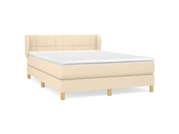 Box Spring Bed, Box Spring Beds Vidaxl Creme Tecido (140 X 190 Cm)