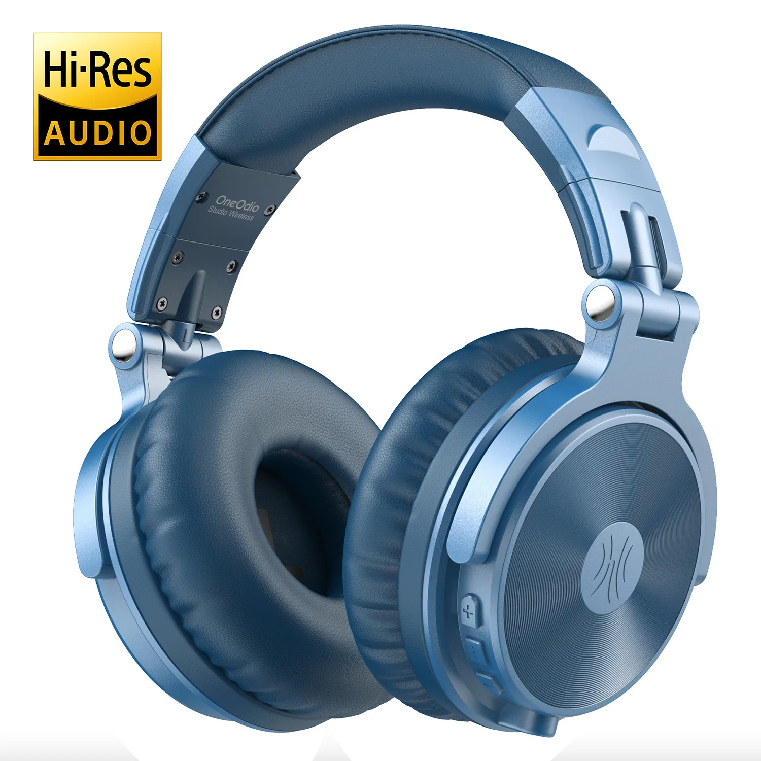 Fones De Ouvido Sem Fio Bluetooth (azul Celeste), Bateria Com Duração De 110 Horas, Som De Alta Resolução E Design Supra-auricular.
