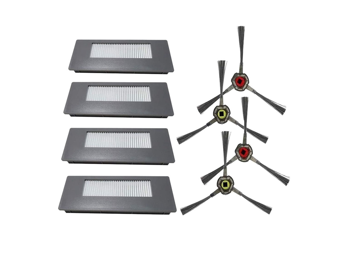 Peças de reposição kit filtro e escova para ecovacs deebot 900 901 acessórios aspirador robótico