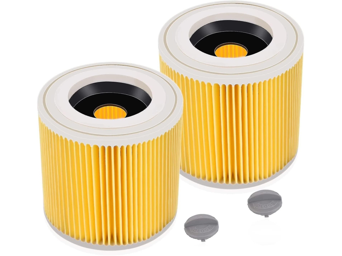 Filtro de cartucho de 2 pacotes para Wd3 Premium Wd2 Wd3 Wd3p Wd3 Mv2 Mv3 Filtro Wd3 Substituição do filtro para aspirador Krcher 6.414-552.0/6414552
