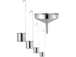 Conjunto De Funil E Concha Balacoo, Capacidade De 50ml A 500ml, Aço Inoxidável, Multiuso Para Líquidos E Óleos, Ideal