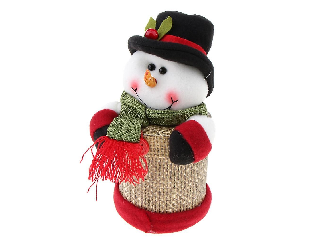 Caixas De Natal De Linho Para Doces, Recipiente Para Presentes, Decoração De Mesa, Boneco De Neve Hengjian