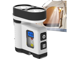 Luz de trabalho magnética com visor digital LED portátil e à prova d'água.