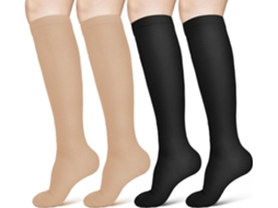 Par De Meias De Compressão Médica, 15, 20 Mmhg, Para Mulheres E Homens, Para Entorses, Com Silicone Antiderrapante