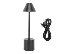 Rebe-lâmpada De Mesa Led De Metal Sem Fio, 3 Modos De Cor, Regulável, 2000mah, Carregamento Usb-c, Portátil Para Quarto Preto
