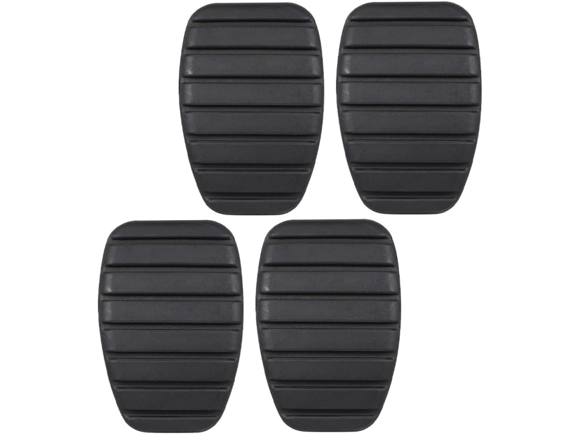 As Capas Para Pedais Melhoram O Controle Dos Pedais. Feitas De Borracha Preta Antiderrapante.