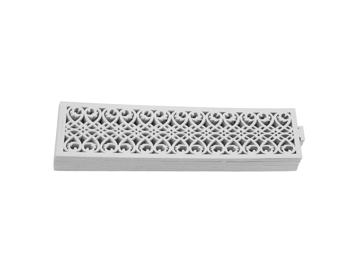 50pcs Anel De Guardanapo Anel De Guardanapo Oco Out Requintado Papel Minimalista Porta Guardanapo Fivela Para Casamento Natal Prata