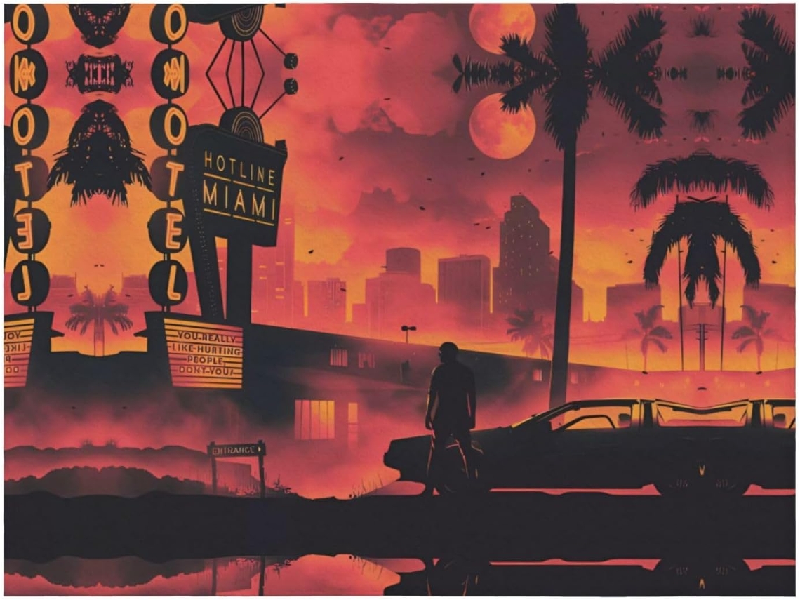 Colcha de Flanela com Estampa Miami Macia e Aconchegante para Sofá Quarto 127 X 101 Cm, Macio, Quente, Ideal