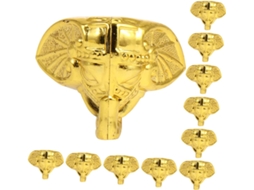 Conjunto De 24 Pés Canto Decorativos Em Plástico Com Formato Tromba Elefante Para Caixas Joias E Armários Madeira