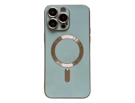 Lente para Telefone Mobile Phone Cases Magsafe Plating With para iPhone 12 Pro Pele Sintética Verde