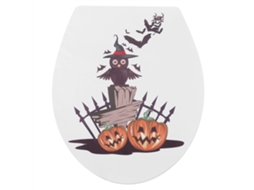 3pcs Adesivo de Halloween para Vasco Sanitário Parede Decal Diy Decor Banheiro | S/MARCA