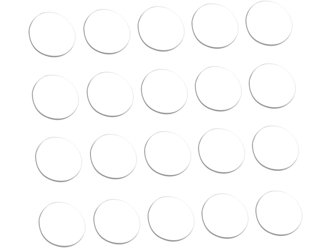 Nuobesty Protetores De Borracha Silicone Para Tampos Mesa Vidro, Espaçadores Não Adesivos Para Móveis, 20 Unidades