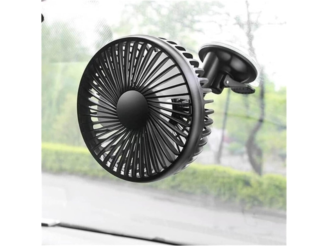 Demasiado 1 2v 24v 360-graus Ajustável Em Todas As Rotações Ventilador Duplo De Resfriamento A Ar Para Carro Silencioso