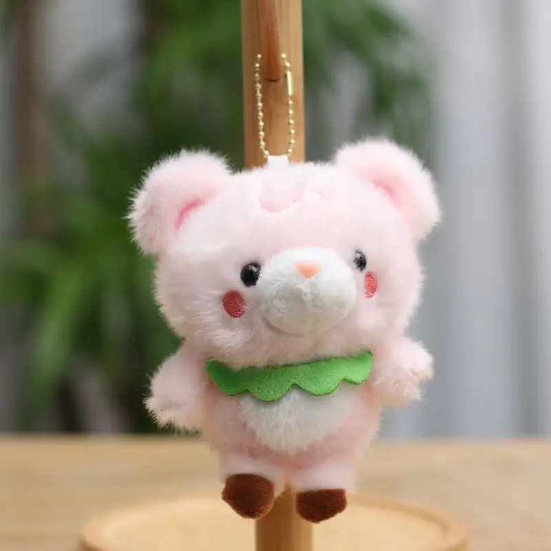 (rosa) Chaveiro De Pelúcia De Urso Fofo Em Tons Pastel, Macio E Macio, Um Adorável Acessório Para Bolsa.