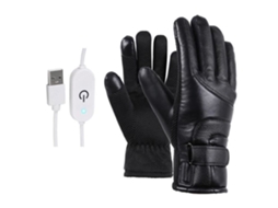 Temperatura Ajustável Luvas Aquecidas Elétricas À Prova De Vento Para Homens E Mulheres Ciclismo Tela Sensível Ao Toque Luvas*