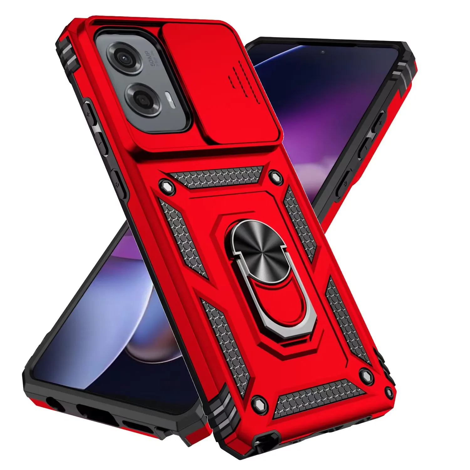 (vermelho, Motorola Moto G 5g) Capa Protetora Com Suporte Magnético, Adequada Para A Série Motorola.