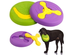 2026-brinquedo De Disco Voador Multifuncional Para Cães, 2 Peças, Durável, Copo Para Água E Comida, Treinamento Ao Ar Livre