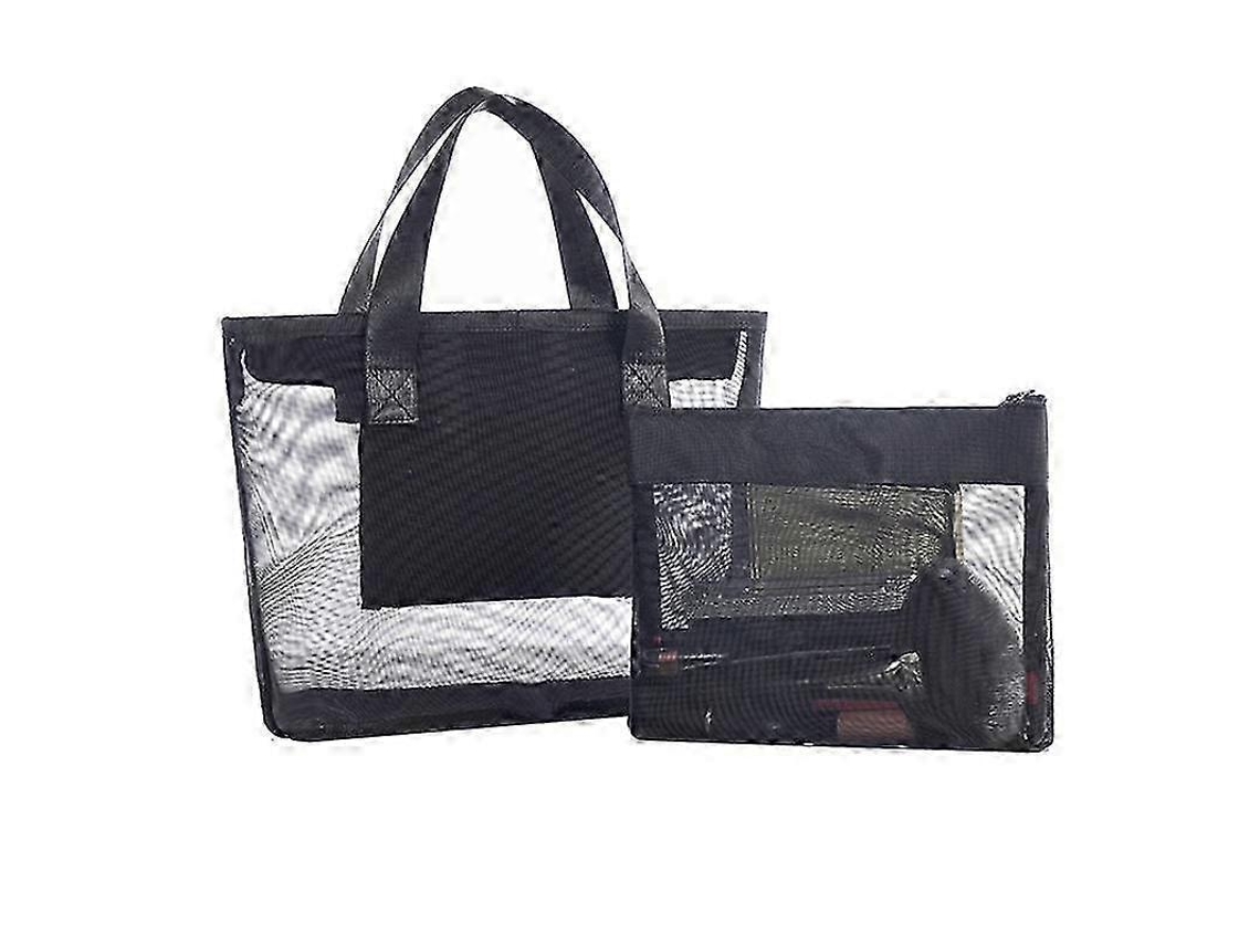 Bolsa De Praia Verão Em Tela Para Toalhas, Ideal Guardar Brinquedos E Roupas Íntimas. Impermeável Com Bolso -aquaforge