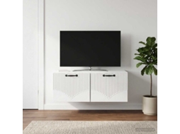 Vidaxl Gabinete de Tv de Parede Branco Brilhante 78,5 X 41 X 30 Cm