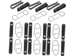 Kit de ferramentas em aço inoxidável preto e marrom com 50 peças para remoção.