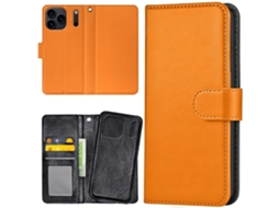 Capa Carteira Para Iphone 17 Pro/capa Laranja_jar