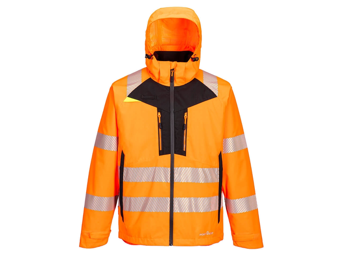 Jaqueta 4 em 1 de Alta Visibilidade Dx4 Laranja e Preto / XXL PORTWEST
